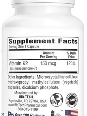 MK7 Vitamin K supplement facts